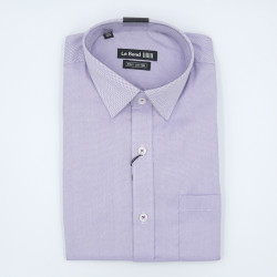 Le Bond Formal Purple Long Sleeve Printed Shirt
