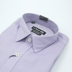 Le Bond Formal Purple Long Sleeve Printed Shirt