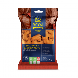 Royal Hot & Spicy Cashew Nuts Pack 50g