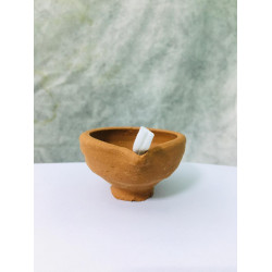 CLAY OIL LAMP (SMALL)