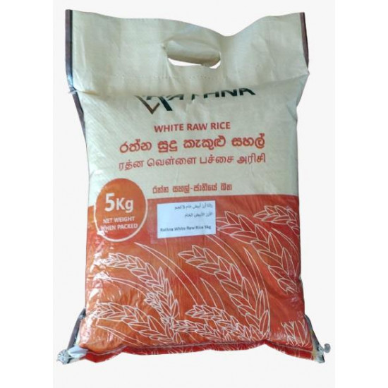 RATHNA WHITE RAW RICE 5KG