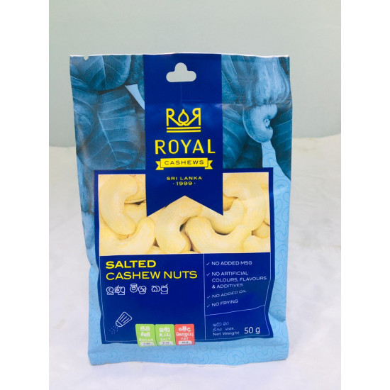 Royal Salted Cashew Nuts Pack 50g